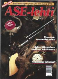 Ase -lehti 1992 nr 4   Aseharrastajien peruslehti / Colt revolverikokoelma, Tikka luodikko, suomalainen jalkajousi