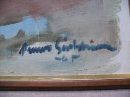 Paavo Sirkkunen, öljymaalaus levylle , koko 47x59/53x65 cm  / Paavo Sirkkunen( Vaasa 1918 -1976)