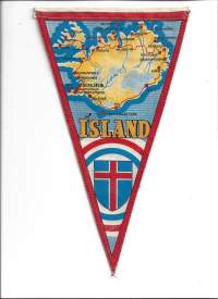 Island - matkailuviiri  viiri  n 15x30 cm