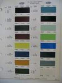 Ford  Motor Company1971 USA  Exterior colours Du Pont Automotive Refinish Chart