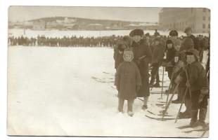 Hiihtokilpailut 1928  - valokuva  9x13 cm