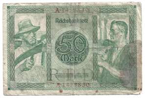 Saksa 50 markkaa 1920 seteli