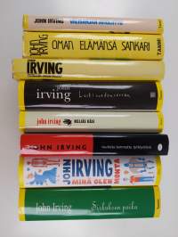 John Irving -paketti (7 kirjaa) : Sirkuksen poika ; Leski vuoden verran ; Minä olen monta ; Ystäväni Owen Meany ; Oman elämänsä sankari ; Välisarjan avioliitto ; ...