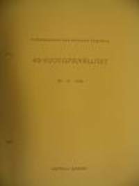 Hotelli Grand  Suomalainen Lakimiesten Yhdistys 40-vuotispäivälliset 22.10.1938 pöytäkartta