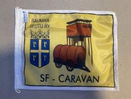 SF-Caravan Rauman seutu ry lippu -flag of Caravan Club