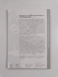 Expecting the unexpected : experiences of leadership challenges in crisis management