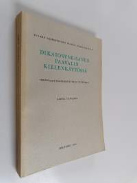 Dikaiosyne-sanue Paavalin kielenkäytössä : eksegeettis-semanttinen tutkimus