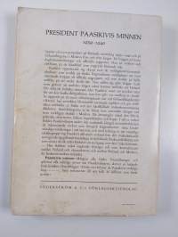 President Paasikivis minnen 1939-1940