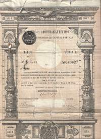 Romania   velkakirja  500 Lei Bukarest 1898