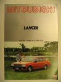 Mitsubishi Lancer 1200 GL, 1400 GL, 1400 GLX  1981 myyntiesite