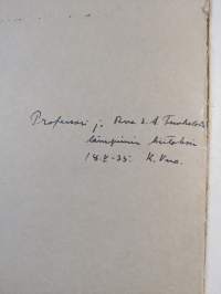 Varsinaissuomalaisten kansanomaisesta taloudesta : kansantieteellinen tutkimus (signeerattu, tekijän omiste)