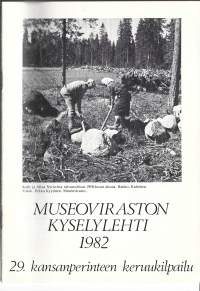 Museoviraston kyselylehti   29, kansanperinteen keruukilpailu 1982