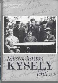 Museoviraston kyselylehti   33 kansanperinteen keruukilpailu 1987