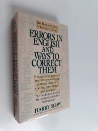 Errors in English and Ways to Correct Them