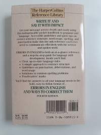 Errors in English and Ways to Correct Them