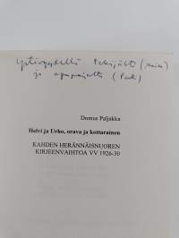 Helvi ja Urho, orava ja kottarainen : Kahden herännäisnuoren kirjeenvaihtoa vv 1926-30 (tekijän omiste)