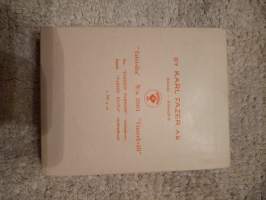 Karl Fazer  100g pahvi rasia  &quot;talvi-ilta&quot; n:o 2601 n. 1960 luku