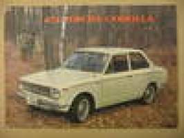 Toyota Corolla -myyntiesite försäljningsbroschyr