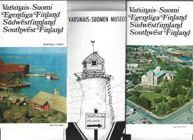 Varsinais-Suomi 1961 ja 1965 ja museot matkailuesite 3 kpl