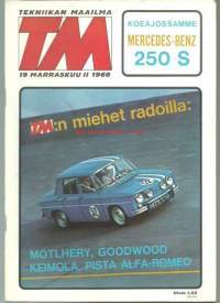 Tekniikan Maailma  1966 nr 19 / MB  250 S koeajo, Motlhere, Keimola