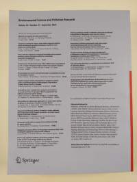 Environmental Science and pollution research vol. 29