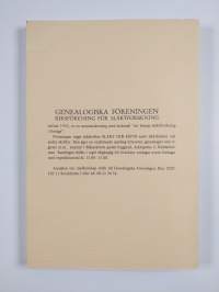 Svensk släktforskarförteckning 1978