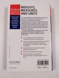 A dictionary of weights, measures and units