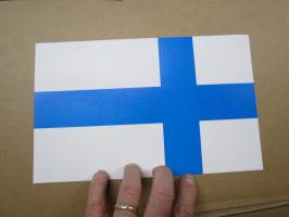 Suomi-lippu, paperille painettu 2-puolinen Suomen lippu