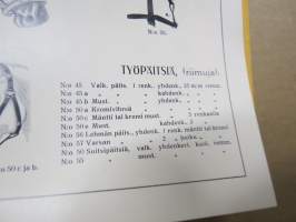 Napialan Nahkatehdas Oy - Hinnasto 1938