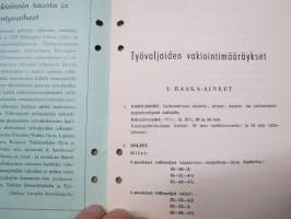 Työvaljaiden vakiointimääräykset 1956 - Työtehoseura