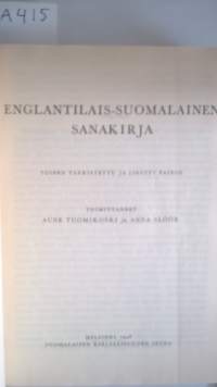 Englantilais-suomalainen sanakirja