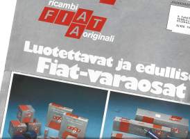 Fiat varaosa luettelo ja hinnasto 1981