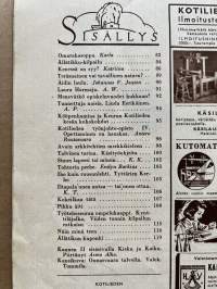 Kotiliesi 1954 nr 3 Helmikuu mm. Tunnettuja naisia Linda Eerikäinen, avain arkkitehtien merkkikieleen, ym.