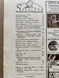 Kotiliesi 1954 nr 3 Helmikuu mm. Tunnettuja naisia Linda Eerikäinen, avain srkkitehtien merkkikieleen