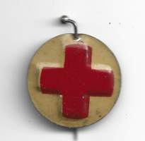 Vintage Punainen Risti Kanada ? - rintamerkki peltiä