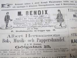 Kongliga Stora Theatern - 16.6.1871 (för 92 dra gången) - Wilhelm Tell -affisch / Tukholman Kuninkaalisen teatteri mainosjuliste