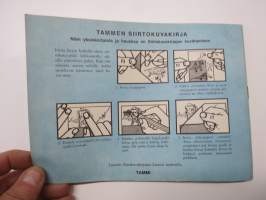 Eläintarha - Tammen siirtokuvakirja 1968 (Rub down instant pictures by Letraset)