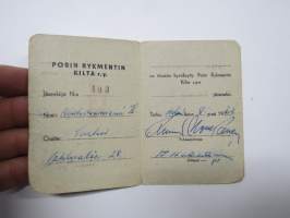 Porin Rykmentin Kilta - jäsenkortti nr 403
