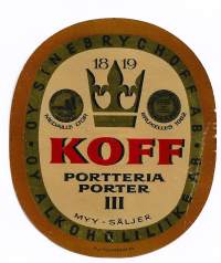 Koff  III Portteria  - olutetiketti