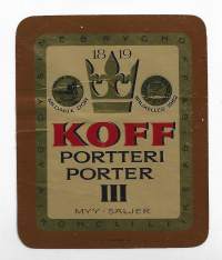 Koff  III Portteria  - olutetiketti