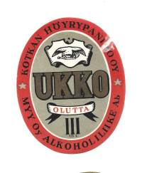 Ukko Olutta III -  olutetiketti