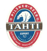 Tähti  Export Pilsner   Olutta -  olutetiketti