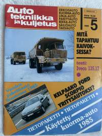 Auto tekniikka ja kuljetus 1985 nr 5