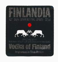 Finlandia   Vodka  of Finland   - viinaetiketti