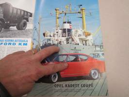 GM Katsaus 1966 nr 4, sis. mm. seur. artikkelit / kuvat / mainokset; GM suomessa 25 vuotta - historiaa, Uudet Vauxhall Viva &amp; Opel Rekord, Amerikkalaisia uutuuksia,