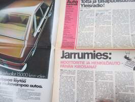 Auto sanomat 1974 nr 3 -Volkswagen asiakaslehti,Scirocco, VW-kuntoseloste, Viljo Lounasniemi ja 1956 Kupla, Keijo Rosberg -Kaiken Maailman radoilta kolumni, ym.