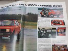 Auto sanomat 1974 nr 3 -Volkswagen asiakaslehti,Scirocco, VW-kuntoseloste, Viljo Lounasniemi ja 1956 Kupla, Keijo Rosberg -Kaiken Maailman radoilta kolumni, ym.