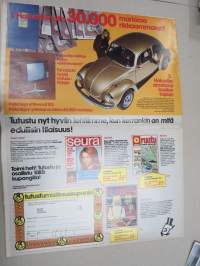 Auto sanomat 1974 nr 2 -Volkswagen asiakaslehti, Passat TS, Kupla kertaa Kupla,  Energian säästö ja kattonopeus, Reilun pelin VW-korjaamot