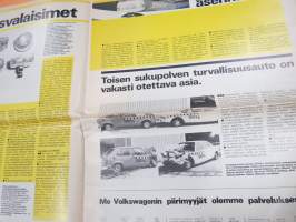 Auto sanomat 1974 nr 3 -Volkswagen asiakaslehti, Tuli Golf,Passat Variant, Peruutusvalaisimet, Talviloma, Keijo Rosberg -Kaiken Maailman radoilta kolumni, ym.