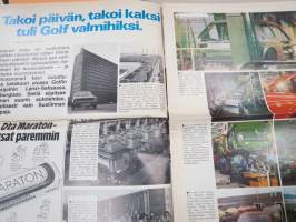 Auto sanomat 1974 nr 3 -Volkswagen asiakaslehti, Tuli Golf,Passat Variant, Peruutusvalaisimet, Talviloma, Keijo Rosberg -Kaiken Maailman radoilta kolumni, ym.